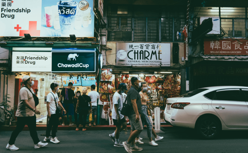 people walking on the street